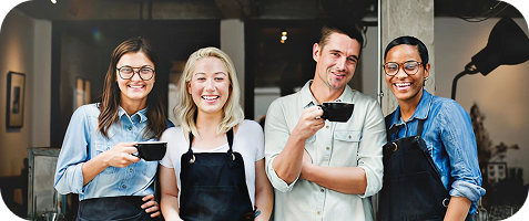 Zespół Flix przed salonem — skup i wymiana starych urządzeń Apple